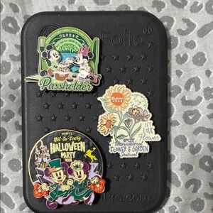Disney Passholder & Festival Pin Set plus pin board